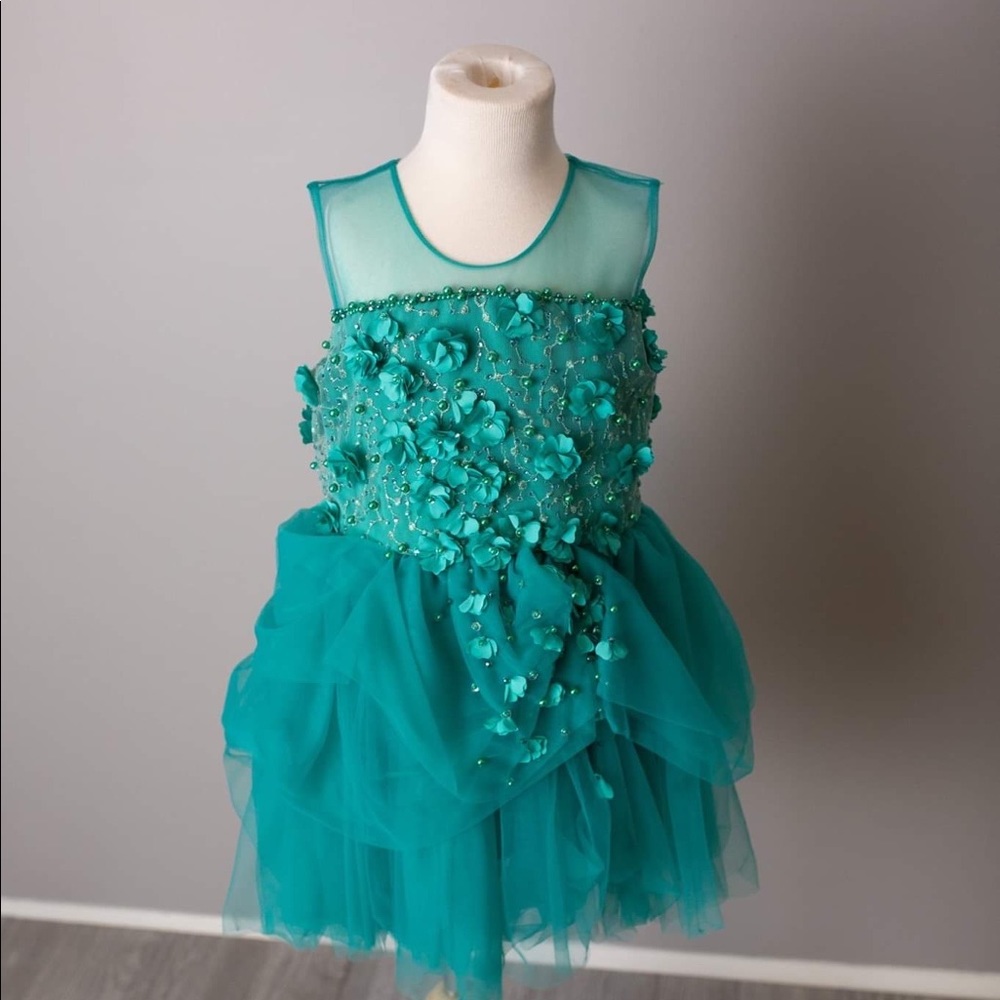 Green SoapBox couture dress